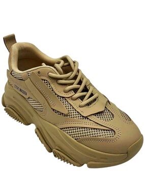 Steve Madden Men's Tan Chunky Mesh Trainer